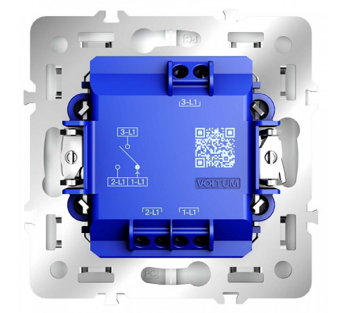Выключатель для жалюзи без рамки Voltum S70 VLS020702