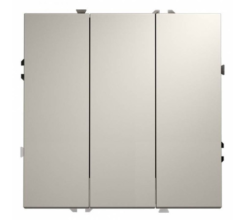 Выключатель трехклавишный без рамки Voltum S70 VLS030103