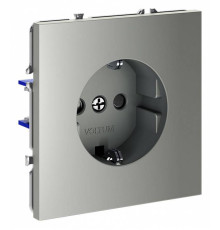 Розетка с заземлением и со шторкой, без рамки Voltum S70 VLS040205