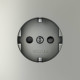 Розетка с заземлением и со шторкой, без рамки Voltum S70 VLS040205