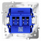 Розетка акустическая без рамки Voltum S70 VLS060303