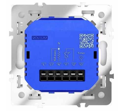 Терморегулятор электромеханический для теплого пола без рамки Voltum S70 VLS070103