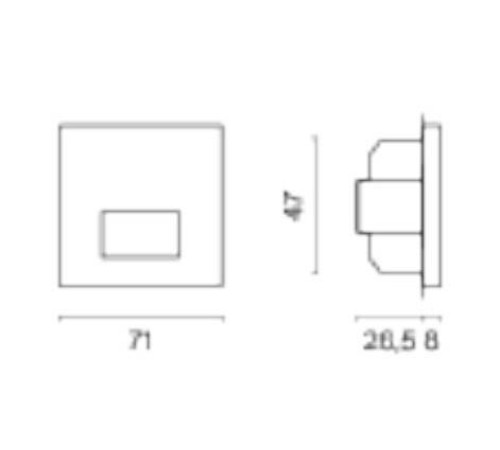 Датчик движения без рамки Voltum S70 VLS070501