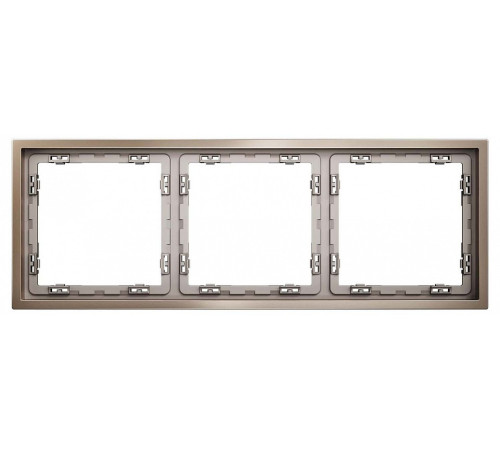 Рамка на 3 поста Voltum S70 METAL VLSM120310