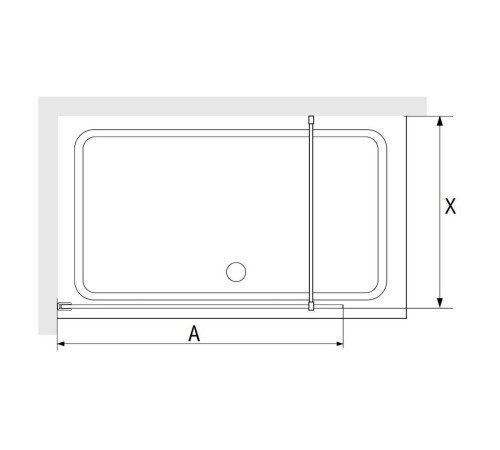 Душевая перегородка RGW WA-012B 1200x2000 мм черный 35101212-84