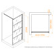 Душевая перегородка RGW Walk-In WA-019B 900x2000 мм 351001990-84