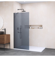 Душевая перегородка RGW WA-110B 800x1950 мм черный стекло Grape 351011008-34