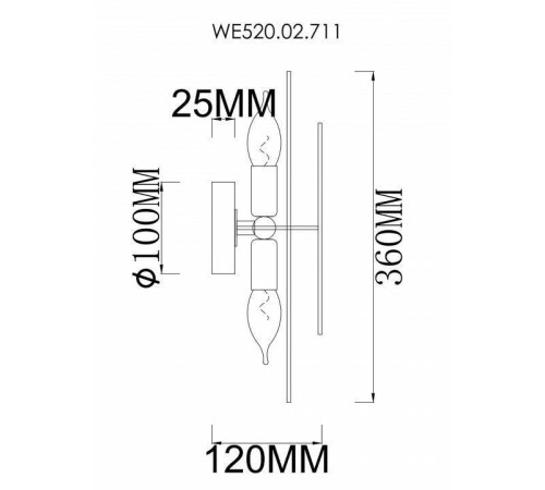 Бра Wertmark Palma WE520.02.711