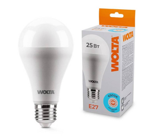 Лампа светодиодная Wolta E27 25Вт 6500K 25W67BL25E27