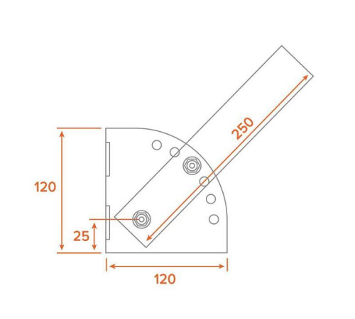 Штанга с основанием Wolta К1Н-0 К1Н-0-025-БМ
