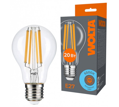Лампа светодиодная Wolta WF-A60-20W6KE27