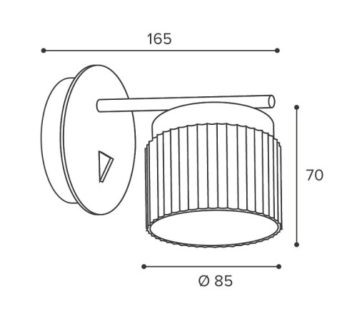 Накладной светильник Wolta MUSE WSL-GX53/W19WG