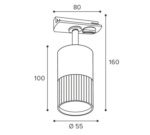 Светильник на штанге Wolta DUO WTL-GU10/18W