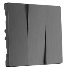 Клавиши для выключателя трехклавишного Werkel графит рифленый W1139004