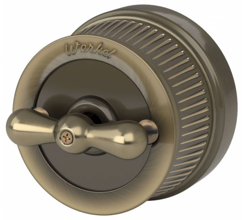 Выключатель на 4 положения двухклавишный без рамки Werkel Ретро бронзовый W5720012