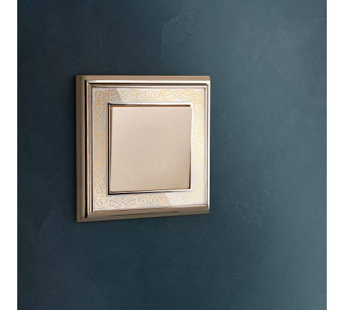 Выключатель одноклавишный без рамки Werkel шампань a050869