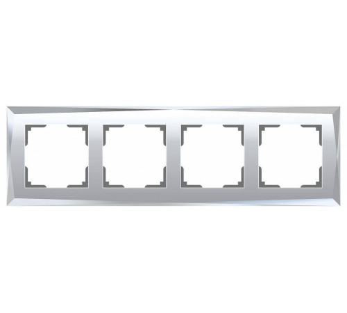 Рамка на 4 поста Werkel Diamant (зеркальный) W0041220 Diamant (зеркальный)
