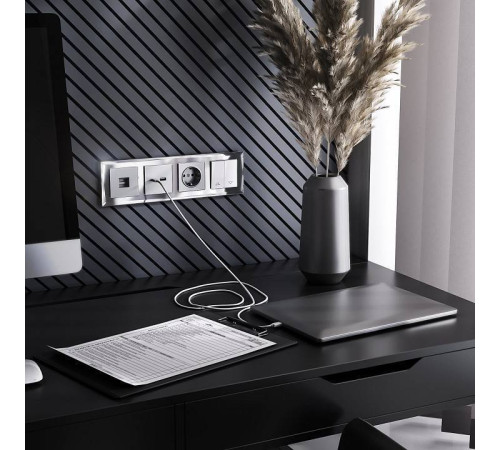 Рамка на 4 поста Werkel Diamant (зеркальный) W0041220 Diamant (зеркальный)