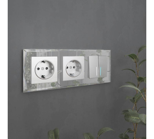 Рамка на 3 поста Werkel Diamant (зеркальный) W0031220