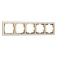 Рамка на 5 постов Werkel слоновая кость / золото W0051932