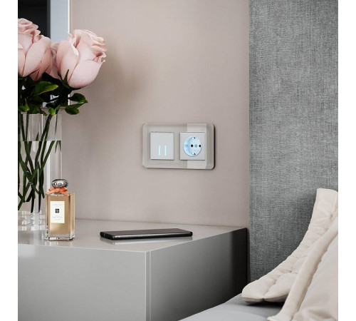 Рамка на 2 поста Werkel Elite (дымчатый, стекло) W0022417