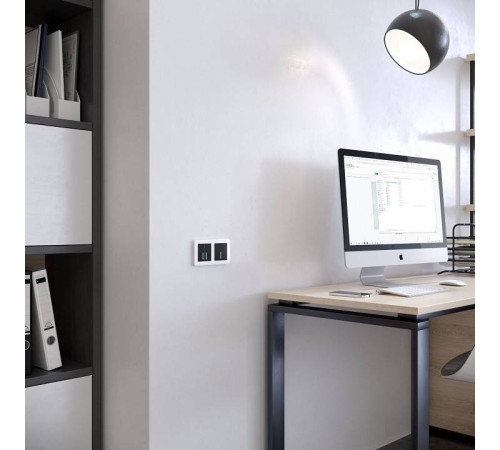 Рамка на 2 поста Werkel Acrylic белый W0022701