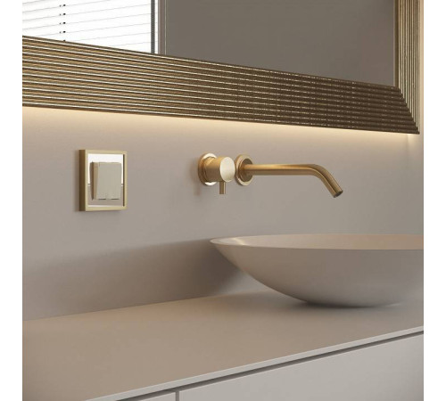 Рамка на 1 пост Werkel Baguette айвори/латунь W0012851