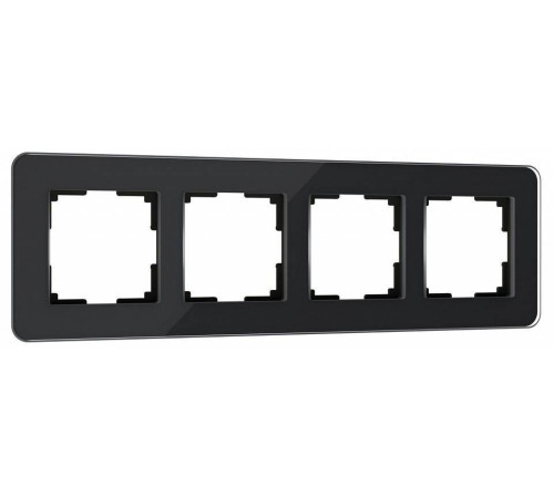 Рамка на 4 поста Werkel Elite черный W0042448