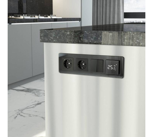 Рамка на 4 поста Werkel Elite черный W0042448