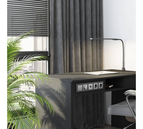 Выключатель перекрестный двухклавишный без рамки Werkel серебряный матовый W1123065