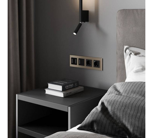 Выключатель сенсорый одноклавишный с подсветкой и функцией Wi-Fi, без рамки Werkel черные W4513008