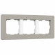 Рамка на 3 поста Werkel Split дымчатый/белый, soft-touch W0033067