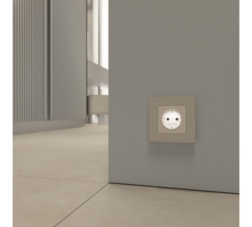 Розетка с заземлением с подсветкой, без рамки Werkel DBQ29 W1171462