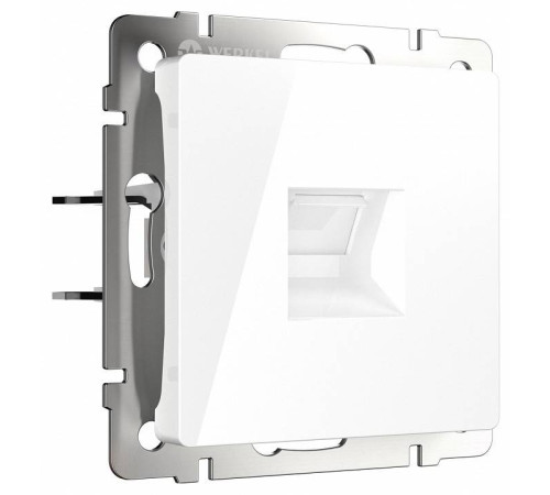 Розетка Ethernet RJ-45 и со шторками, без рамки Werkel белый W5120101