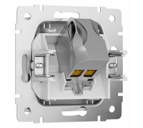 Розетка Ethernet RJ-45 и со шторками, без рамки Werkel белый W5120101