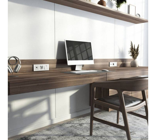 Розетка Ethernet RJ-45 и со шторками, без рамки Werkel белый W5120101