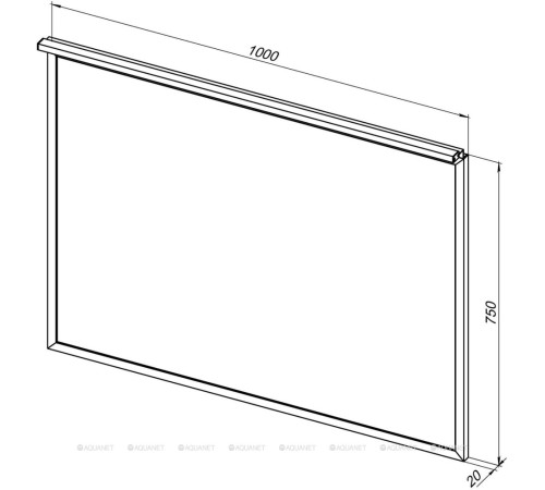 Зеркало Allen Brau Priority 100 см медь браш 1.31017.60