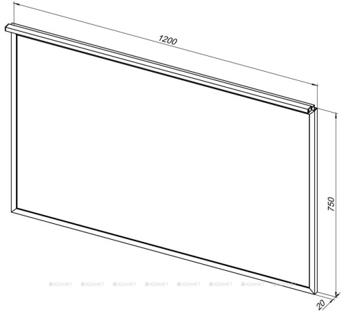 Зеркало Allen Brau Priority 120 см черный браш 1.31018.BB