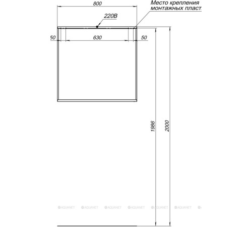 Зеркало Allen Brau REALITY 80 черный браш 1.32018.BB