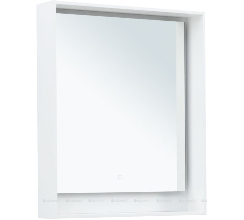 Зеркало Aquanet Милан 70 LED белый глянец 00336391