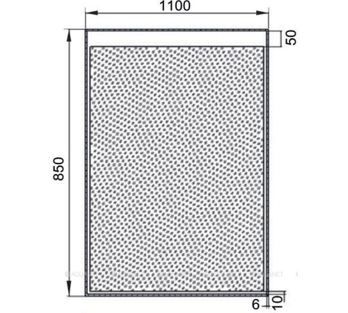Зеркало Aquanet Палермо 11085 с LED подсветкой и ИК-выключателем 1100х850 мм 00196646