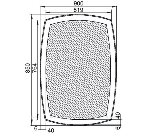 Зеркало Aquanet Тоскана 9085 с LED подсветкой 900х850 мм 00196666