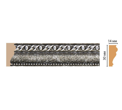 Молдинг DECOMASTER 125-44 ДМ 30х14х2400 мм 125-44 ДМ