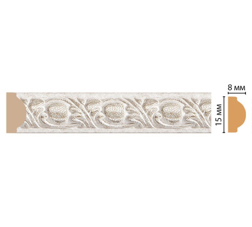 Молдинг DecoMaster 130C-19D 15х8х2400 мм 130C-19D