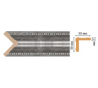 Угол интерьерный Decomaster 142-44 ДМ 50х50х2400 мм 142-44 ДМ