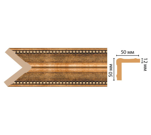 Угол интерьерный Decomaster 142-57 ДМ 50х50х2400 мм 142-57 ДМ