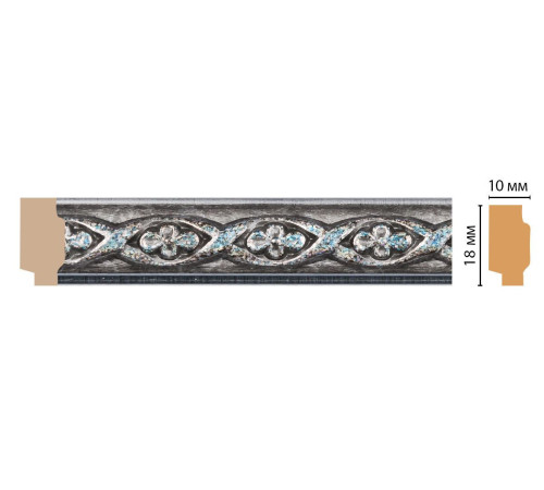 Молдинг DECOMASTER 158-55 ДМ 18х10х2400 мм 158-55 ДМ