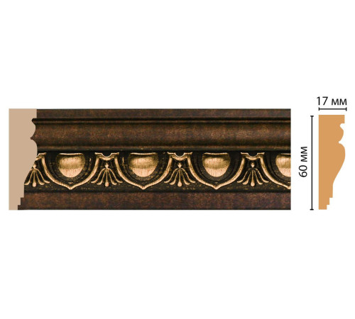 Молдинг DECOMASTER 161D-56 60х17х2400 мм 161D-56