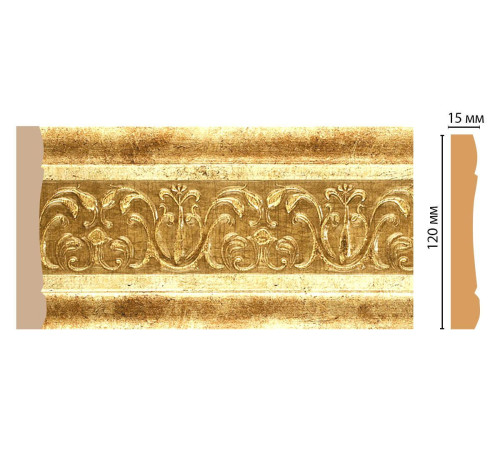 Молдинг DECOMASTER 162-126 120х15х2400 мм 162-126