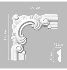 Угловой элемент DECOMASTER 97803-1 125x122x16 мм 97803-1